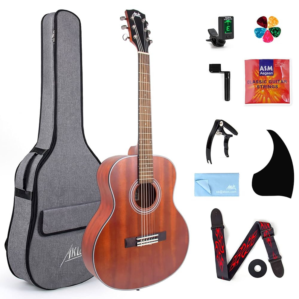 AKLOT 3/4 Classical Acoustic Guitar Travel Acoustic Guitar
